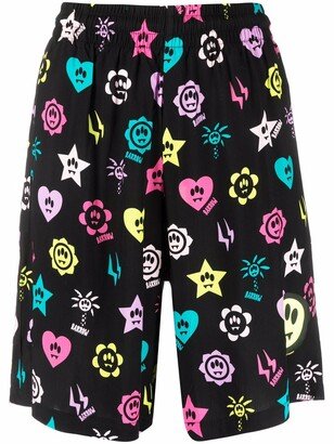 Graphic Print Bermuda Shorts