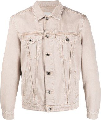 Button-Down Fastening Denim Jacket