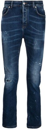 Logo-Patch Skinny Jeans-AZ