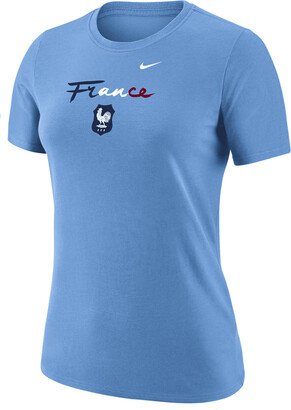 FFF Women's Soccer T-Shirt in Blue