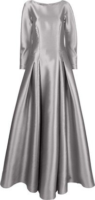 Pleated Satin Gown-AA