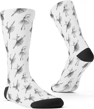 Socks: Ballerinas Custom Socks, White