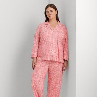 Lauren Woman Ralph Lauren Paisley Cotton-Blend Jersey Sleep Set