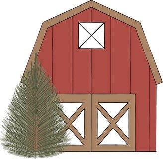 Barn With Tree Cookie Cutter