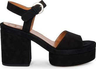 Odina Suede Platform High-Heel Sandals