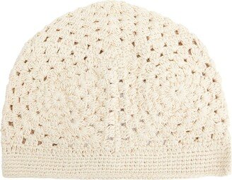 Organic Cotton Crochet Cloche Hat Hat Ivory