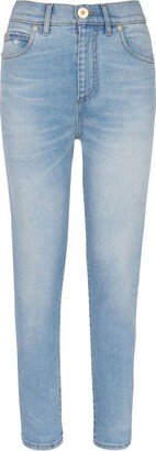 High-Rise Slim-Cut Jeans