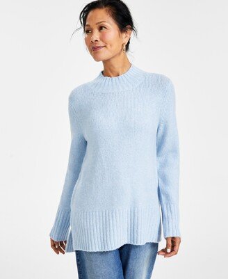 Style & Co Women's Mock-Neck Tunic Sweater, Xs-4X, Created for Macy's