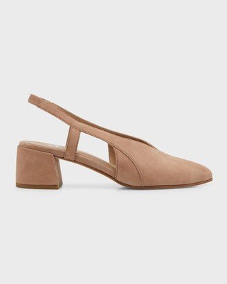 Gals Suede Slingback Ballerina Pumps