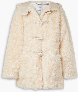 Winston faux shearling hooded coat