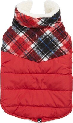 HOTEL DOGGY Plaid Pet Puffer Vest