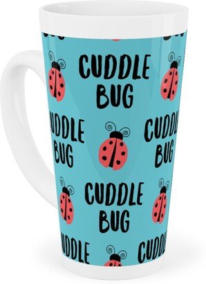 Mugs: Cuddle Bug - Blue Tall Latte Mug, 17Oz, Blue