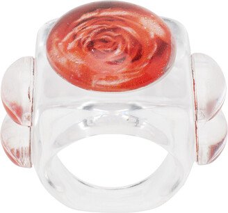 La Manso Red Tetier Bijoux Edition Iconic Rose Ring