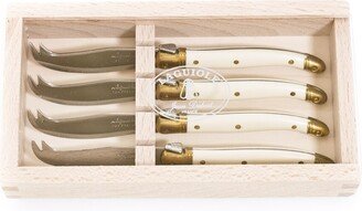 Laguiole Set Of 4 Cheese Knives-AB