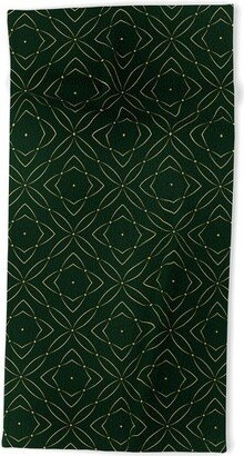 Marta Barragan Camarasa Vintage emerald pattern Beach Towel