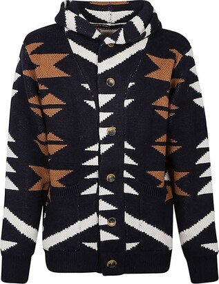 TOOCO Ethnic print cardigan