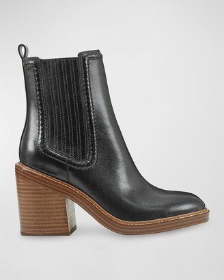 Halida Leather Chelsea Ankle Boots