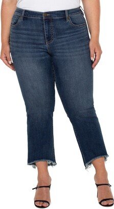 Hannah Frayed Hem Crop Jeans