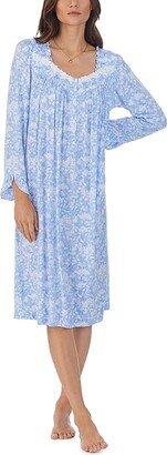 Long Sleeve Waltz Gown (Blue Ground Floral) Women's Pajama-AA