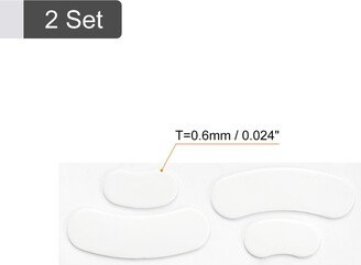 Unique Bargains Rounded Curved Mouse Feet 0.6mm for 300 300S Mouse White 4Pcs/2 Set