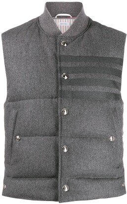 4-Bar down-filled flannel gilet