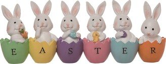 Resin 13.5 Multicolor Easter Egg Word Block Decor Figurine - N/A