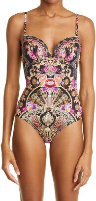 Dance with Duende Floral Print One-Piece Swimsuit