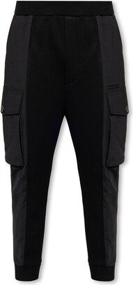 Logo-Detailed Cropped Cargo Track Pants