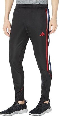 Tiro '23 Track Pants (Black/Team Power Red 2) Men's Clothing