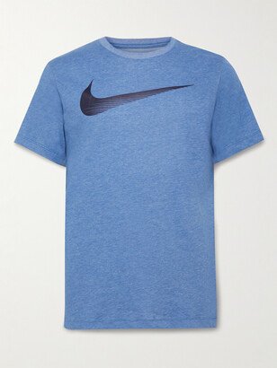 Nike Training Logo-Print Cotton-Blend Dri-FIT T-Shirt