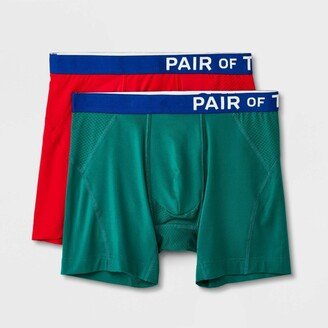 Pair of Thieve Men' SuperCool Boxer Brief 2pk - /Red XL