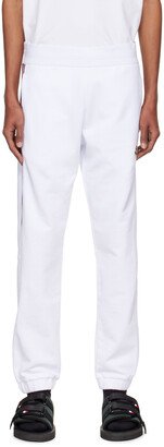 White Tricolor Lounge Pants