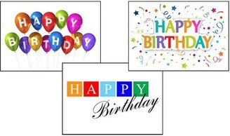 Signature Cards Birthday Greeting Card Assorted Box Set of 25 Cards & 26 Envelopes - VP1601