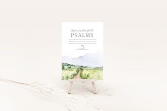 Scripture Card Set - Psalms Edition Watercolor Illustrated Bible Verse Memory Cards Pack