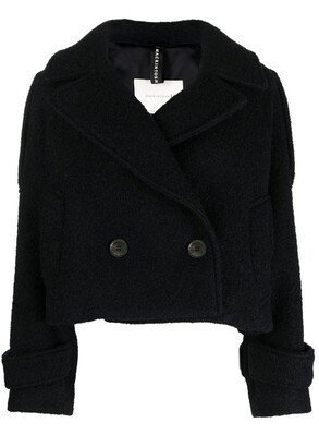 KIRSTEE wool cropped peacoat