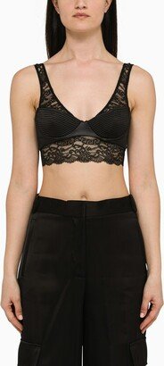 Black bra with lace