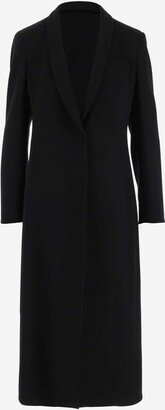 Stretch Wool Long Coat