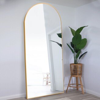 Pexfix Arch Floor & Full Length Gold Framed Wall Mirror