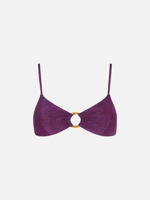 Purple Lurex Bralette