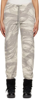 4 Moncler HYKE Gray Printed Lounge Pants