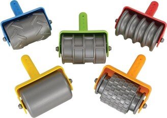Kaplan Early Learning Jumbo Textured Hand Grip Sand Rollers and 5 Different Patterns