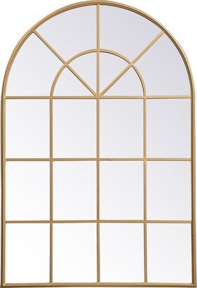 Motif 53-1/8 x 36-1/4 Arched Beveled Metal Framed