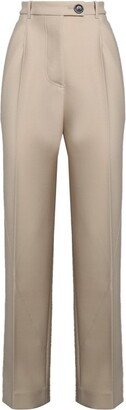 High Waist Straight Leg Trousers-AB