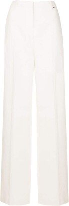 High-Waisted Tailored Trousers-BK