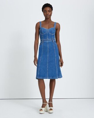 Beauty Denim Bustier Dress in Diana