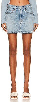 Liv Mini Skirt in Denim-Light