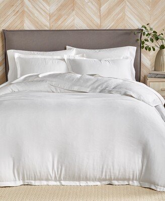 Linen/Modal Blend 3-Pc. Duvet Cover Set, Full/Queen, Created for Macy's