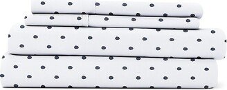 Linens & Hutch Dot Pattern 4-Piece sheet set