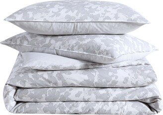 Merrion Organic Cotton 3 Pc Duvet Cover Set, Full/Queen