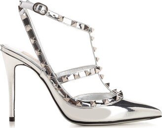 Silver rockstud Slingback